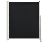 Tuinscherm uittrekbaar 160x300 cm zwart317838