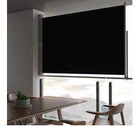 vidaXL Auvent Latéral Rétractable de Patio 160x300 cm Noir Pare-vue Brise-vent 45193