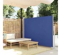 vidaXL Auvent latéral rétractable de patio 170x300 cm Bleu Bleu G