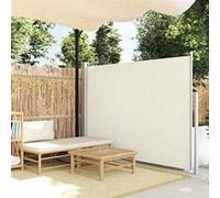 vidaXL Auvent latéral rétractable de patio 170x300 cm Crème Blanc G