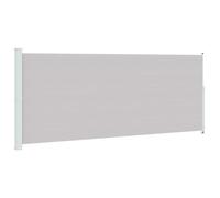vidaXL Auvent latéral rétractable de patio – Écran d'intimité résistant aux UV 200x500 cm Gris