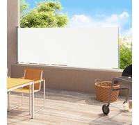 vidaXL Auvent latéral rétractable écran d'intimité 220x500 cm résistant aux UV Crème