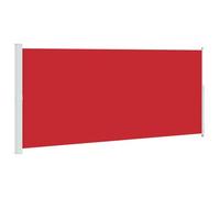vidaXL Auvent latéral rétractable de Patio 220x500 cm Rouge, écran de Jardin, auvent rétractable, auvent de Patio, écrans de Jardin