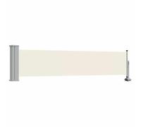 Auvent latéral rétractable de patio 60x300 cm Crème