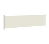 vidaXL Store latéral rétractable Patio – Brise-vue et écran d'intimité 600x160 cm Crème
