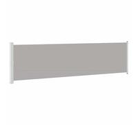 vidaXL Auvent latéral rétractable de patio – Brise-vue, pare-soleil, 600x160 cm Gris
