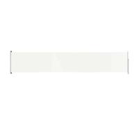 vidaXL Auvent Latéral Rétractable de Patio Ecran de Jardin Ecran d'Intimité Terrasse Balcon Extérieur Résistance aux UV 117x600 cm Crème