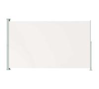vidaXL Auvent Latéral Rétractable de Patio Ecran de Jardin Ecran d'Intimité Terrasse Balcon Extérieur Résistance aux UV 180x300 cm Crème