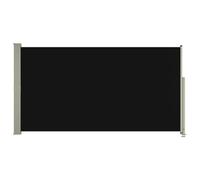 vidaXL Auvent Latéral Rétractable de Patio Ecran de Jardin Ecran d'Intimité Terrasse Balcon Extérieur Résistance aux UV 160x300 cm Noir