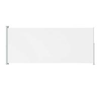 vidaXL Auvent Latéral Rétractable de Patio Ecran de Jardin Ecran d'Intimité Terrasse Balcon Extérieur Résistance aux UV 180x500 cm Crème