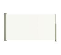 vidaXL Auvent Latéral Rétractable de Patio Ecran de Jardin Ecran d'Intimité Terrasse Balcon Extérieur Résistance aux UV 160x300 cm Crème