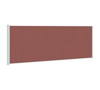 vidaXL Auvent Latéral Rétractable de Patio Ecran de Jardin Ecran d'Intimité Terrasse Balcon Extérieur Résistance aux UV 220x600 cm Marron