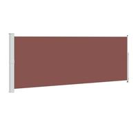 vidaXL Auvent latéral rétractable de patio Écran d'intimité Résistant aux UV 180x500 cm Marron