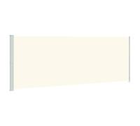 Vidaxl Auvent Latéral Rétractable De Patio 220x600 Cm Crème