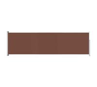 vidaXL Auvent Latéral Rétractable de Patio Ecran de Jardin Ecran d'Intimité Terrasse Balcon Extérieur Résistance aux UV 180x600 cm Marron