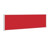 vidaXL Auvent Latéral Rétractable de Patio Ecran de Jardin Ecran d'Intimité Terrasse Balcon Extérieur Résistance aux UV 180x600 cm Rouge