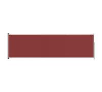 vidaXL Auvent Latéral Rétractable de Patio Ecran de Jardin Ecran d'Intimité Terrasse Balcon Extérieur Résistance aux UV 180x600 cm Rouge