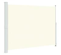 vidaXL Auvent Latéral Rétractable de Patio Ecran de Jardin Ecran d'Intimité Terrasse Balcon Extérieur Résistance aux UV 220x300 cm Crème