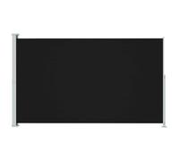 Auvent latéral rétractable - vidaXL - 220x300 cm - Noir - Tissu 100% polyester - Acier enduit de poudre