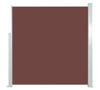vidaXL Auvent Latéral Rétractable de Patio Ecran de Jardin Ecran d'Intimité Terrasse Balcon Extérieur Résistance aux UV 140x300 cm Marron