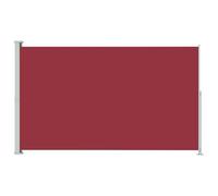 vidaXL Auvent Latéral Rétractable de Patio Ecran de Jardin Ecran d'Intimité Terrasse Balcon Extérieur Résistance aux UV 180x300 cm Rouge