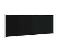 vidaXL Auvent Latéral Rétractable de Patio Ecran de Jardin Ecran d'Intimité Terrasse Balcon Extérieur Résistance aux UV 220x600 cm Noir