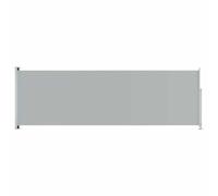 vidaXL Auvent Latéral Rétractable de Patio Ecran de Jardin Ecran d'Intimité Terrasse Balcon Extérieur Résistance aux UV 200x600 cm Gris