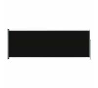 Tuinscherm uittrekbaar 220x600 cm zwart317976