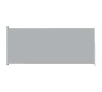 vidaXL Auvent Latéral Rétractable de Patio Ecran de Jardin Ecran d'Intimité Terrasse Balcon Extérieur Résistance aux UV 180x500 cm Gris