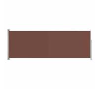 Vidaxl Auvent Latéral Rétractable De Patio 220x600 Cm Marron Marron