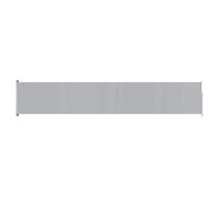 vidaXL Auvent Latéral Rétractable de Patio Ecran de Jardin Ecran d'Intimité Terrasse Balcon Extérieur Résistance aux UV 117x600 cm Gris