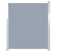 vidaXL Auvent Latéral Rétractable de Patio Ecran de Jardin Ecran d'Intimité Terrasse Balcon Extérieur Résistance aux UV 160x300 cm Gris