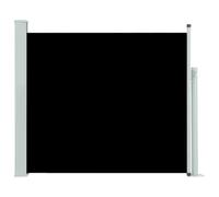 vidaXL Auvent Latéral Rétractable de Patio Store de Terrasse Auvent Latéral de Balcon Brise-Vue Abri Soleil Extérieur 100x300 cm Noir