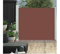 vidaXL Auvent latéral rétractable de patio 48375 – 100×300 cm Marron – Brise-vue résistant