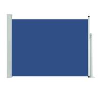 vidaXL Auvent Latéral Rétractable de Patio Store Latéral Brise-Vue Abri Soleil Jardin Terrasse Balcon Exterieur Résistant aux UV 120x500 cm Bleu