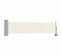 vidaXL Auvent latéral rétractable de patio - Résistant aux UV - 60x300 cm - Crème
