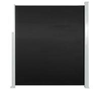 Auvent latéral rétractable de patio 120x500 cm Noir