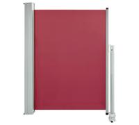vidaXL Auvent Latéral Rétractable de Patio Store Latéral Brise-Vue Abri Soleil Jardin Terrasse Balcon Exterieur Résistant aux UV 100x300 cm Rouge