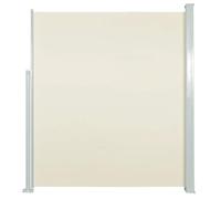 vidaXL Auvent Latéral Rétractable de Patio Store Latéral Brise-Vue Abri Soleil Jardin Terrasse Balcon Exterieur Résistant aux UV 170x300 cm Crème