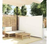 Auvent Latéral Rétractable De Patio 140x500 Cm Crème
