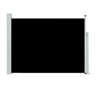 Auvent latéral rétractable de patio 120x500 cm Noir