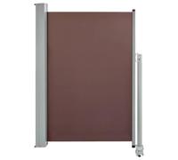Auvent Latéral Rétractable De Patio 120x300 Cm Marron Marron