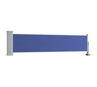 vidaXL Auvent Latéral Rétractable de Patio Store Latéral Brise-Vue Abri Soleil Jardin Terrasse Balcon Exterieur Résistant aux UV 60x300 cm Bleu
