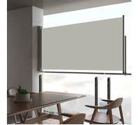 vidaXL Auvent Latéral Rétractable de Patio Store Latéral Brise-vue Abri Soleil Jardin Terrasse Balcon Exterieur Résistant 48359