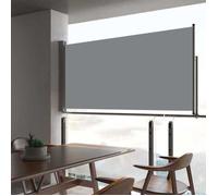 vidaXL Auvent latéral rétractable de patio 80x300 cm Gris