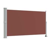 vidaXL Auvent latéral rétractable de patio Résistant aux UV 140x300 cm Marron