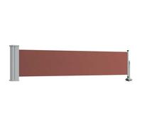vidaXL Auvent Latéral Rétractable de Patio Store Latéral Brise-Vue Abri Soleil Jardin Terrasse Balcon Exterieur Résistant aux UV 60x300 cm Marron