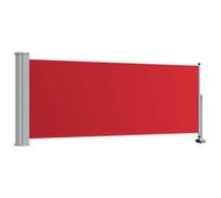 vidaXL Auvent Latéral Rétractable de Patio Store Latéral Brise-Vue Abri Soleil Jardin Terrasse Balcon Exterieur Résistant aux UV 100x300 cm Rouge