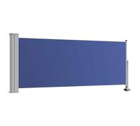 vidaXL Auvent Latéral Rétractable de Patio Store Latéral Brise-Vue Abri Soleil Jardin Terrasse Balcon Exterieur Résistant aux UV 100x300 cm Bleu