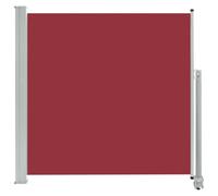 vidaXL Auvent Latéral Rétractable de Patio Store Latéral Brise-Vue Abri Soleil Jardin Terrasse Balcon Exterieur Résistant aux UV 160x300 cm Rouge